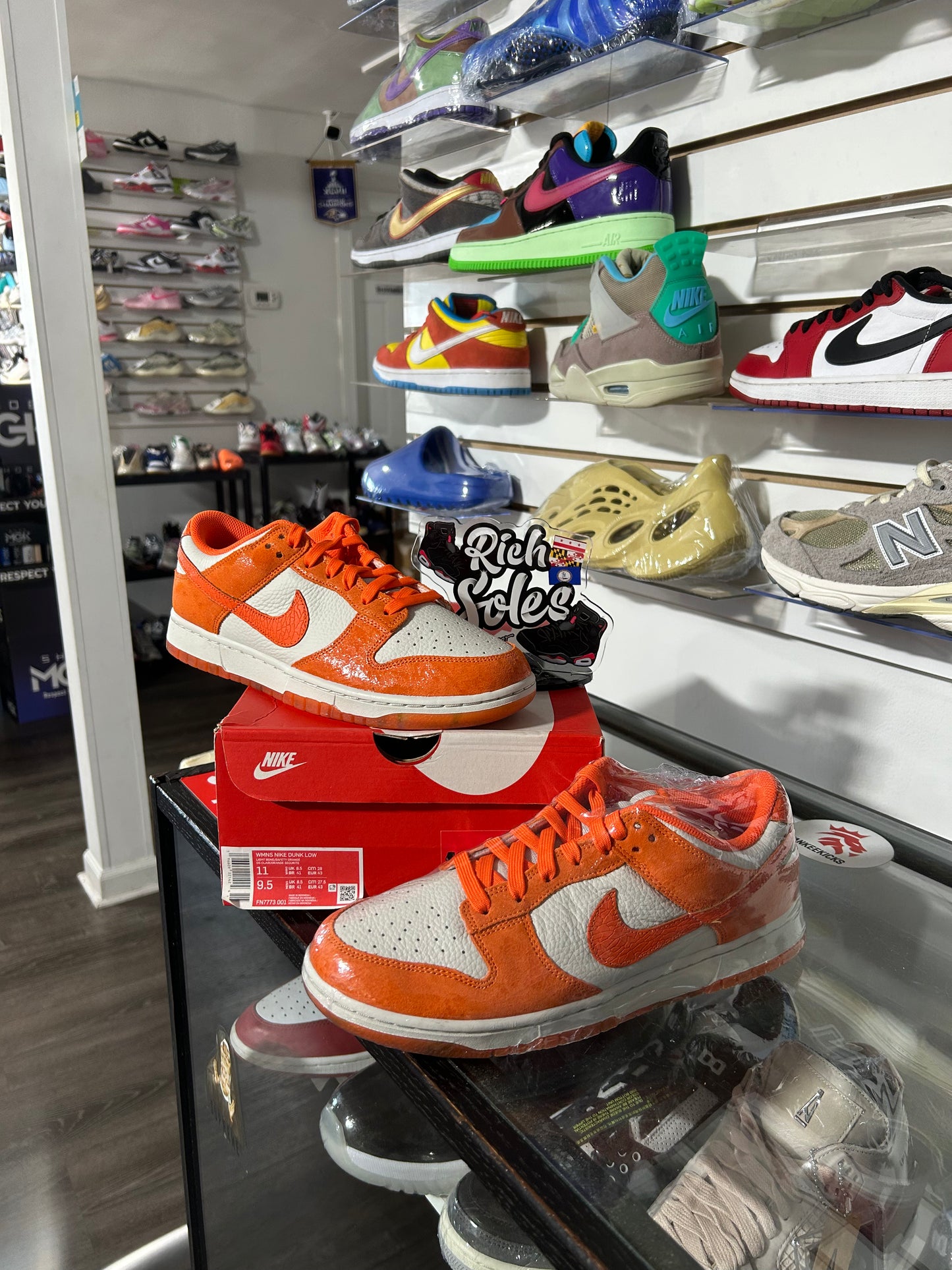Cracked Orange Dunk Low