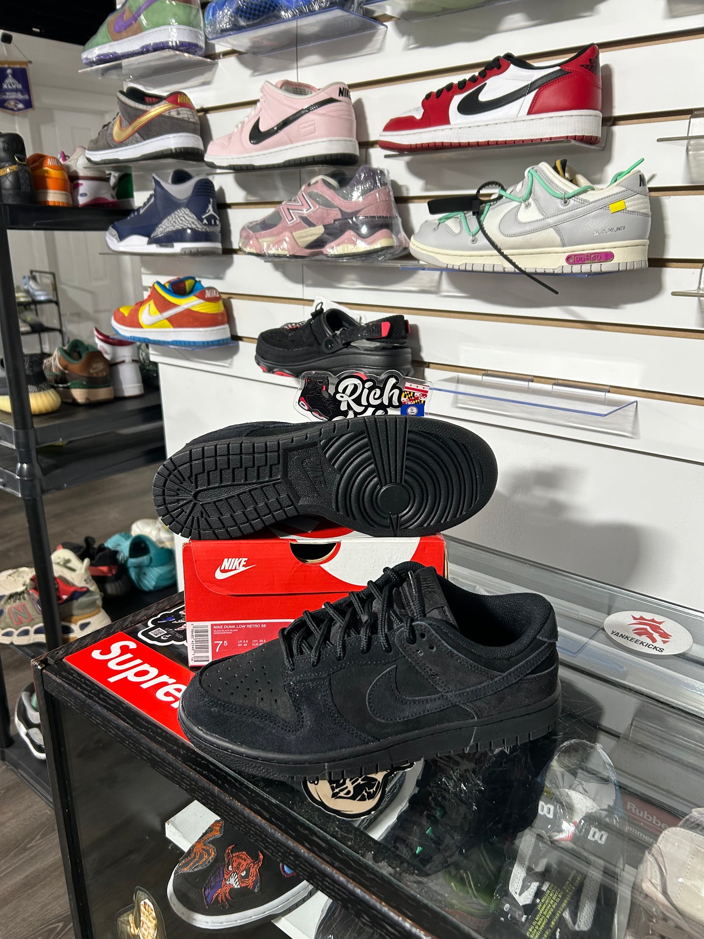 Triple Black Dunk Lows