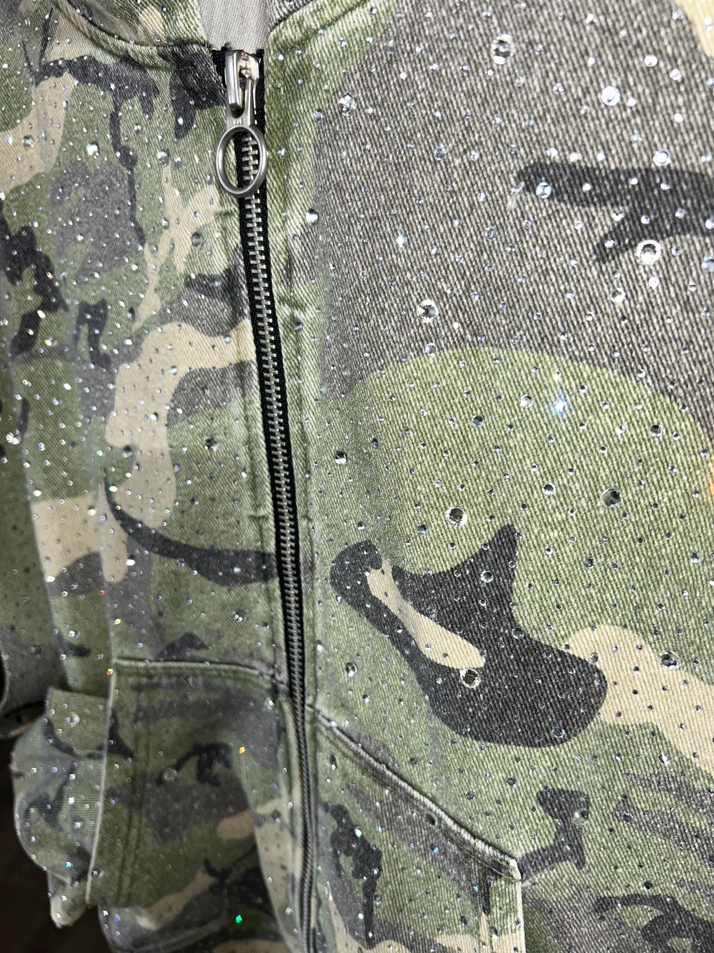 Crystal Camo Zip Up