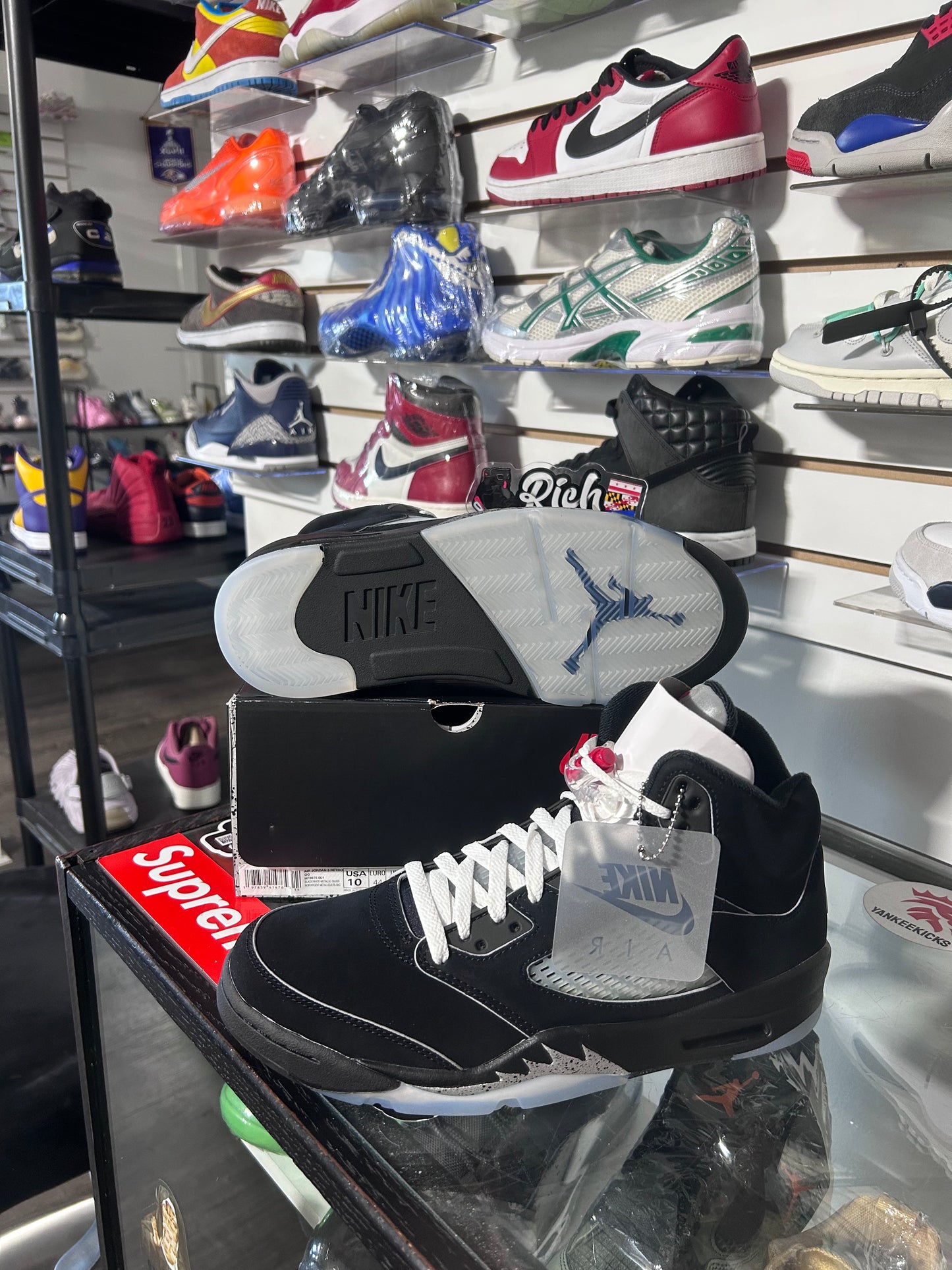Reimagined Black Metallic 5’s