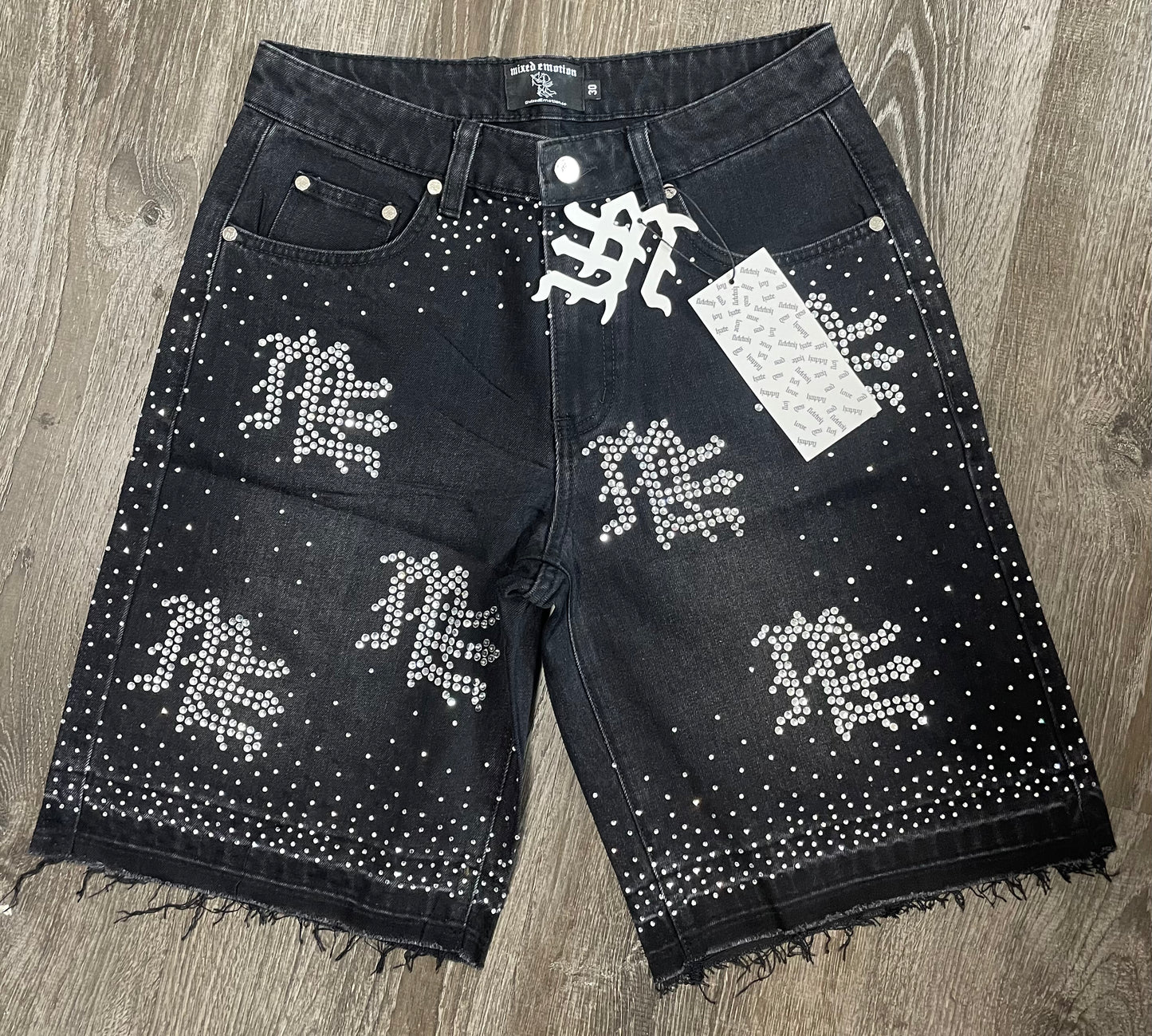 ‘ME’ Rhinestone Shorts
