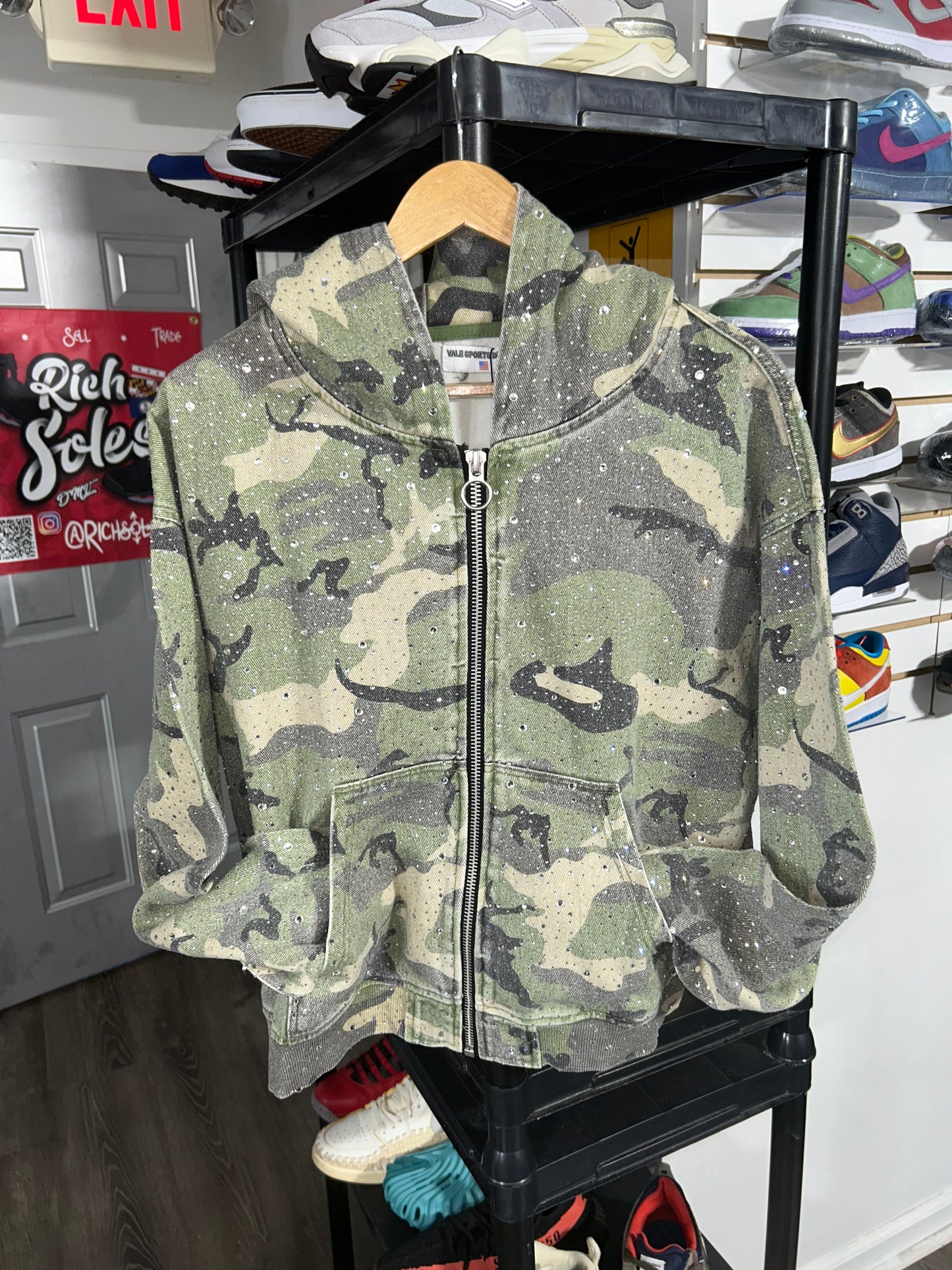 Crystal Camo Zip Up
