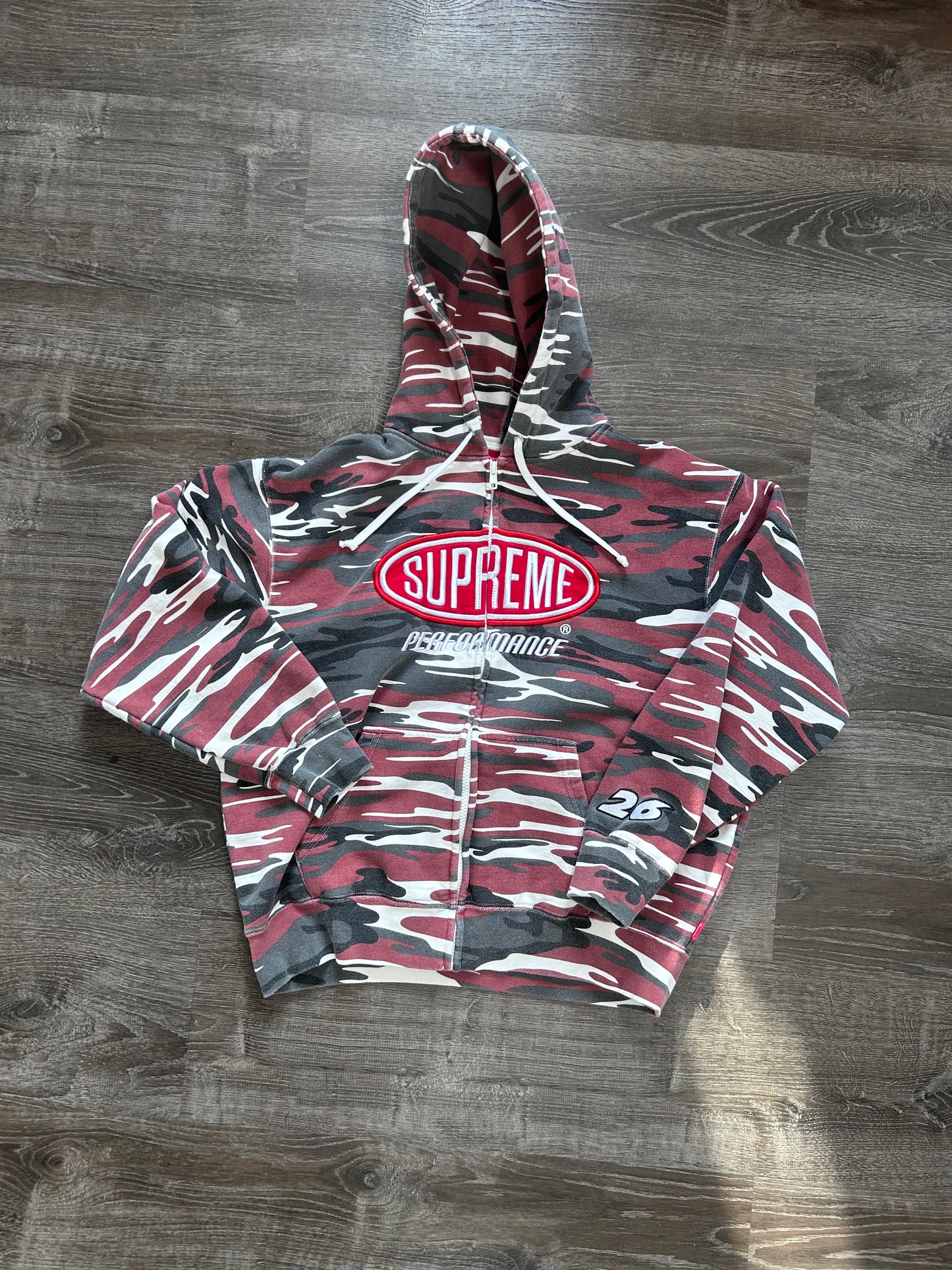 Performance Zip Up ‘Red Camo’