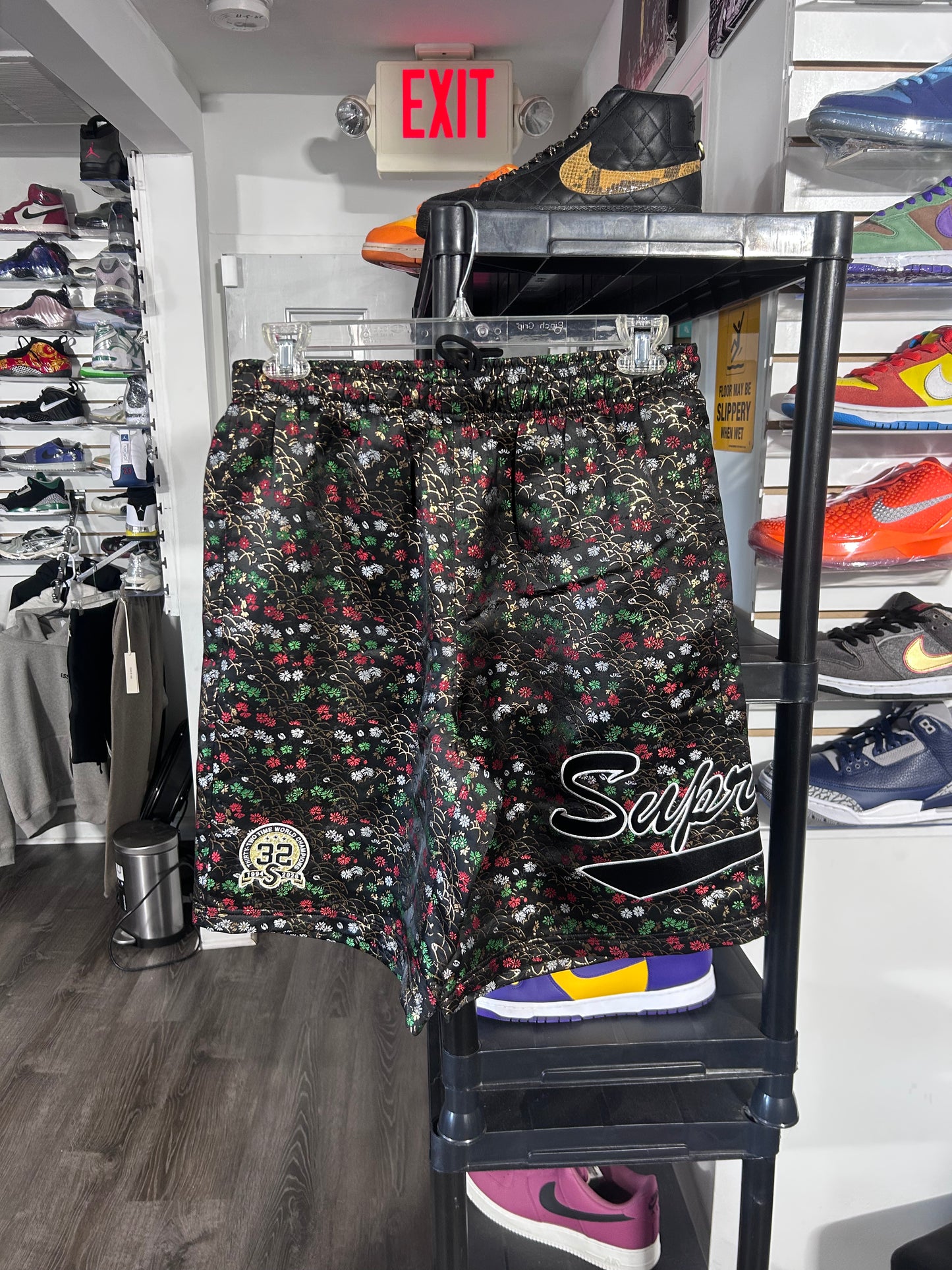 Floral Jacquard Shorts