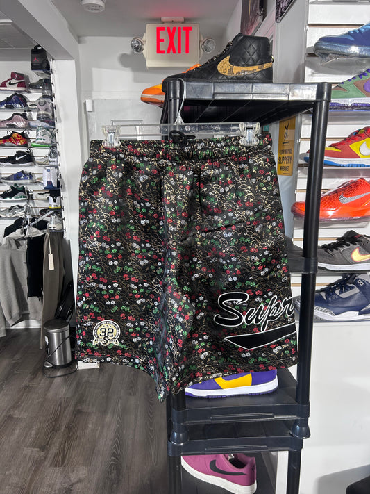 Floral Jacquard Shorts