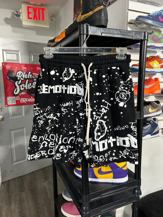 Black “Graffiti” Shorts