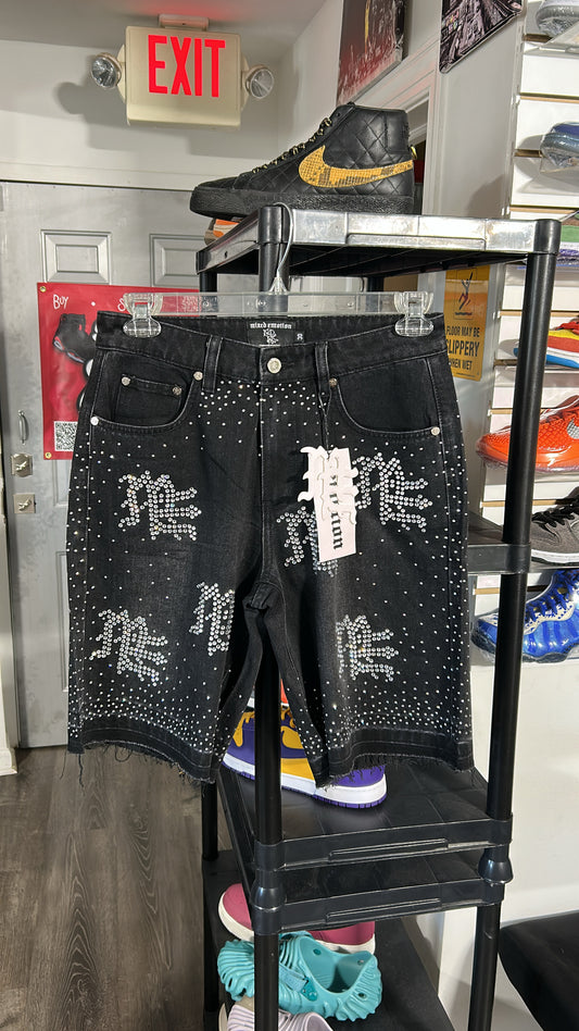 ‘ME’ Rhinestone Shorts