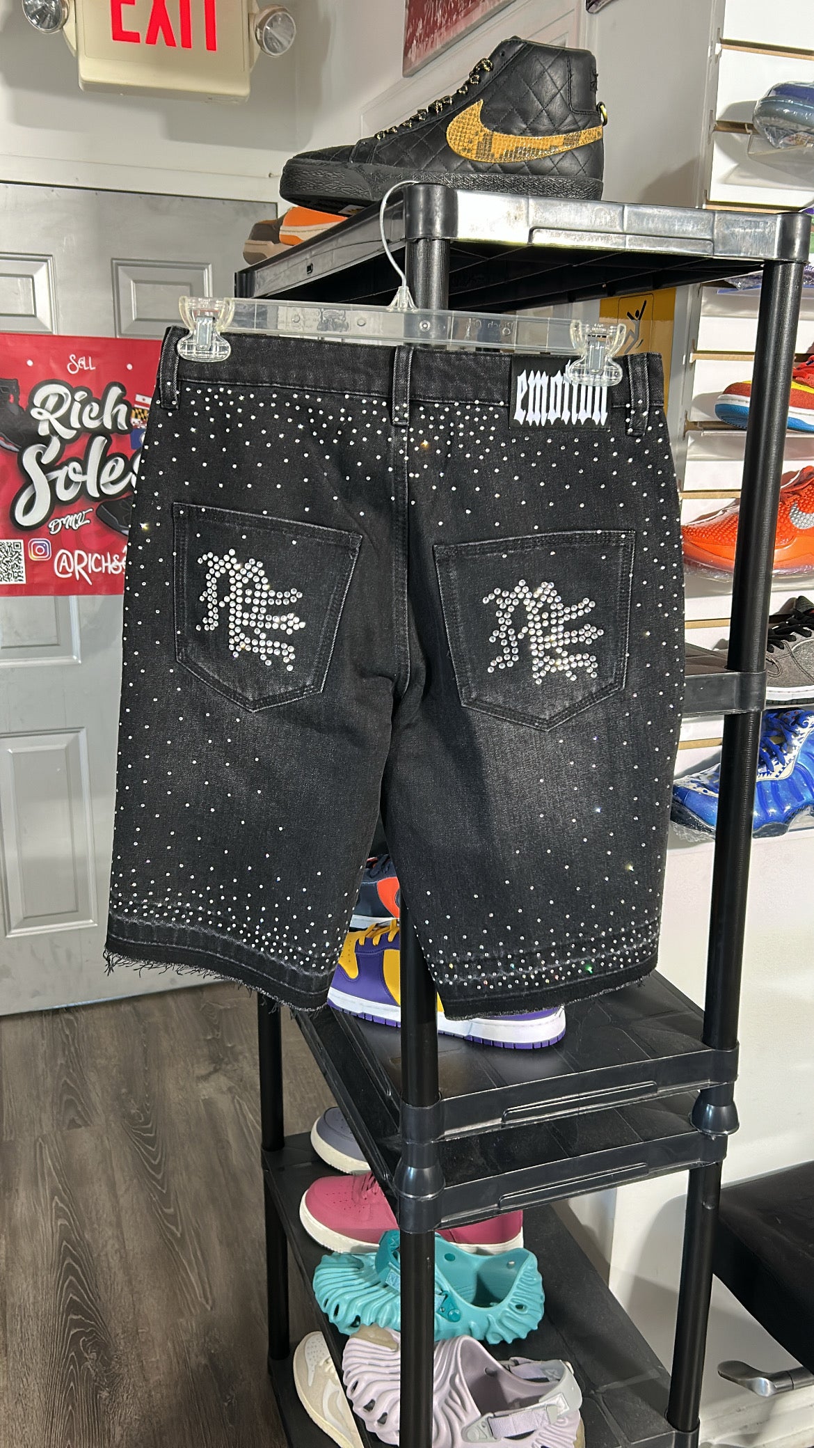 ‘ME’ Rhinestone Shorts
