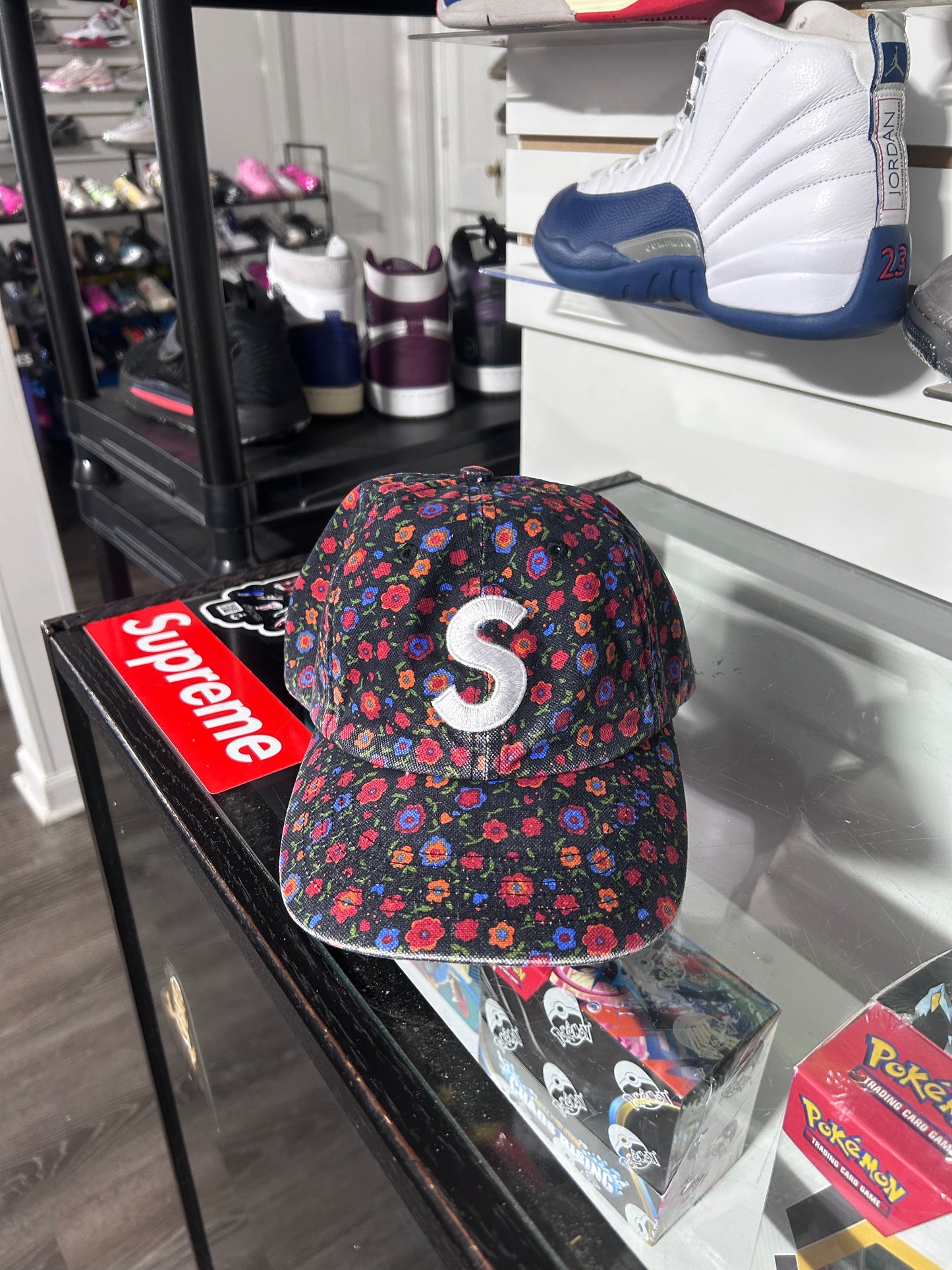 Washed Canvas Hat ‘Floral’