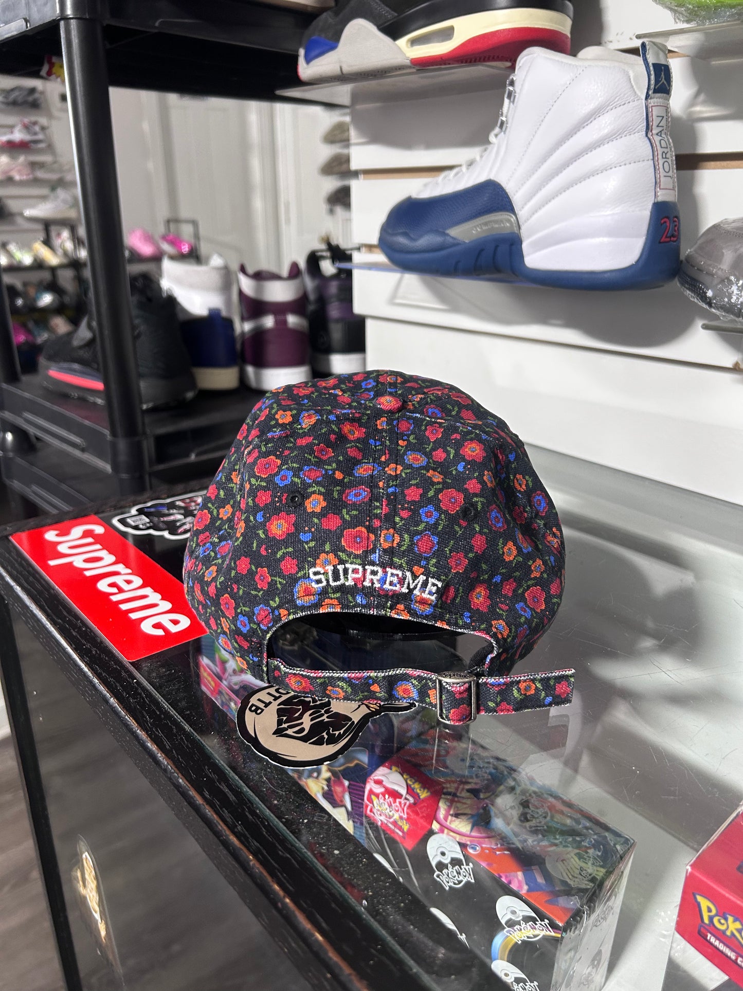 Washed Canvas Hat ‘Floral’